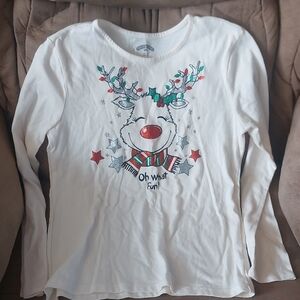 Holiday Time Festive Reindeer Long Sleeve Shirt